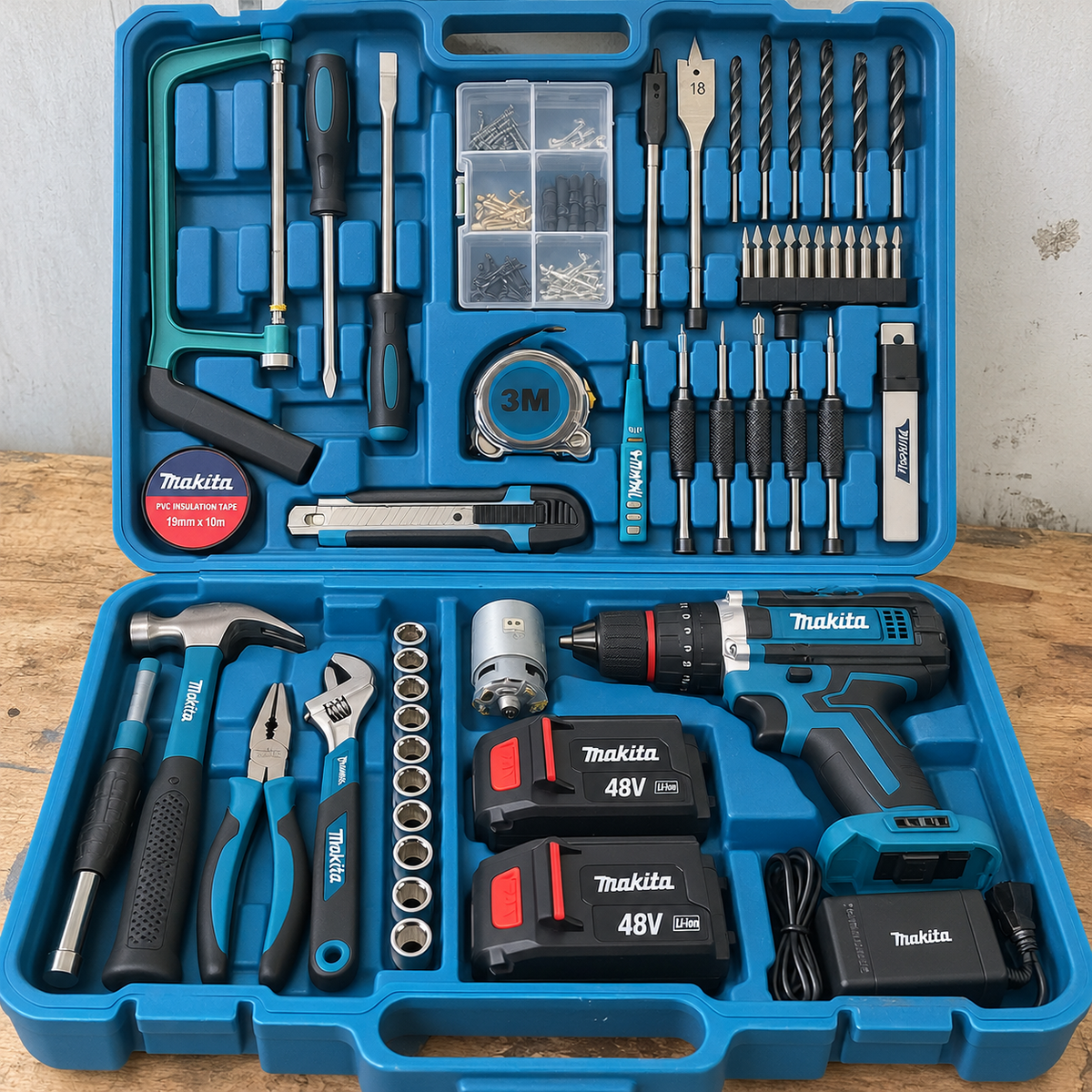Coffre viseuse 128pc double motor
